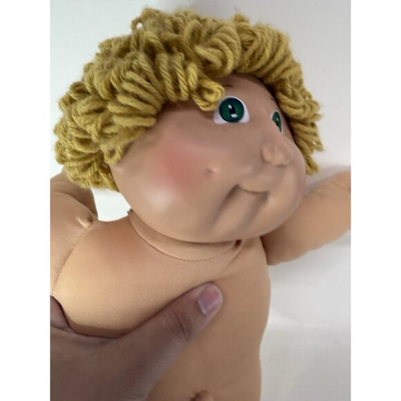 Vintage 1984 Cabbage Patch Kids HM2 Gold Blonde Yellow Loops Green Eyes Coleco - Picture 4 of 14